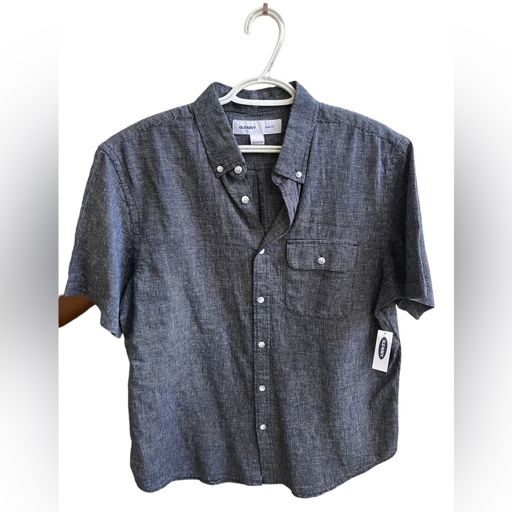 OLD NAVY short sleeve button down t-shirt